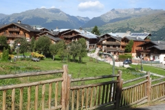 montchavin avec ses jardins potagers en été