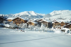 montchavin après une chute de neige